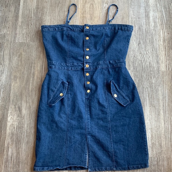 New Look Dresses New Look Denim Sleeveless Dress Poshmark